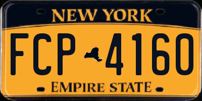 NY license plate FCP4160