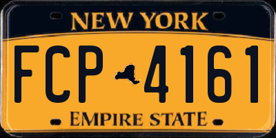 NY license plate FCP4161
