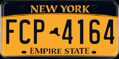 NY license plate FCP4164