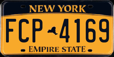 NY license plate FCP4169