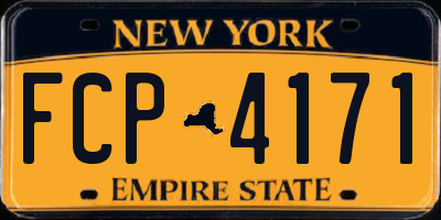 NY license plate FCP4171
