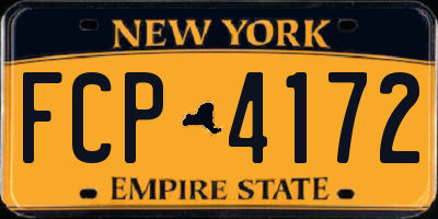 NY license plate FCP4172