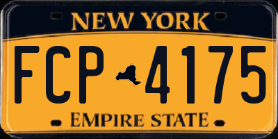 NY license plate FCP4175