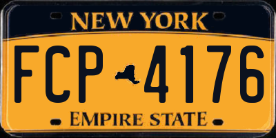 NY license plate FCP4176
