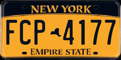 NY license plate FCP4177