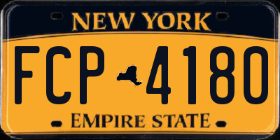 NY license plate FCP4180