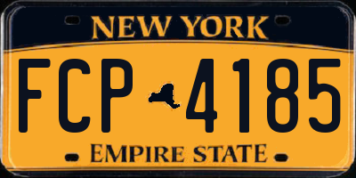 NY license plate FCP4185