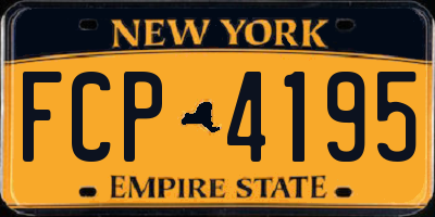 NY license plate FCP4195