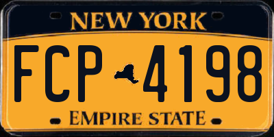 NY license plate FCP4198