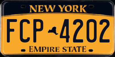 NY license plate FCP4202