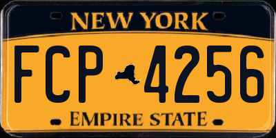 NY license plate FCP4256