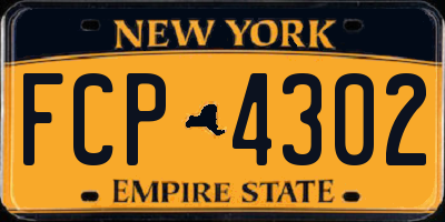 NY license plate FCP4302