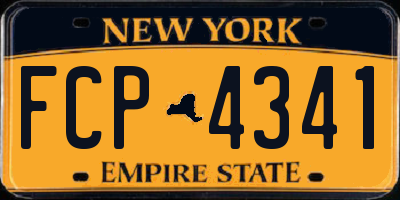NY license plate FCP4341