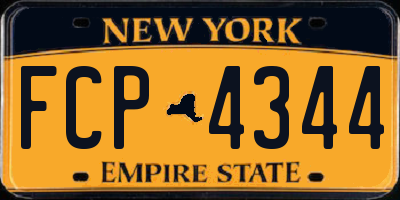NY license plate FCP4344