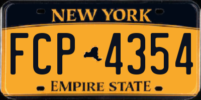 NY license plate FCP4354