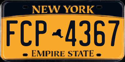 NY license plate FCP4367