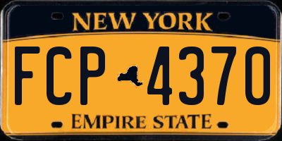 NY license plate FCP4370