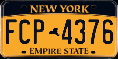 NY license plate FCP4376