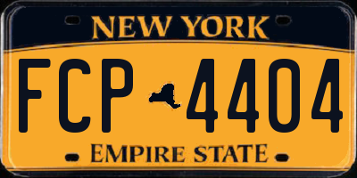 NY license plate FCP4404