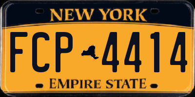 NY license plate FCP4414
