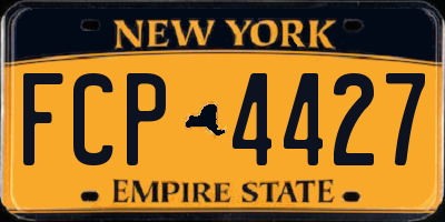 NY license plate FCP4427