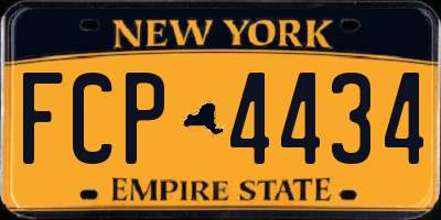 NY license plate FCP4434