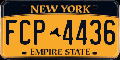 NY license plate FCP4436