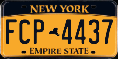 NY license plate FCP4437