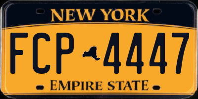 NY license plate FCP4447