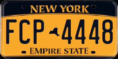 NY license plate FCP4448