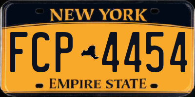 NY license plate FCP4454