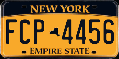 NY license plate FCP4456