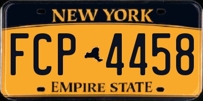 NY license plate FCP4458