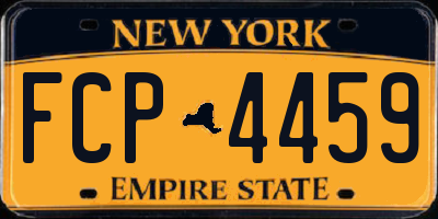 NY license plate FCP4459
