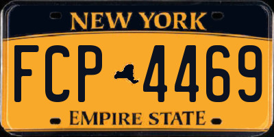 NY license plate FCP4469