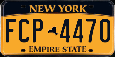 NY license plate FCP4470