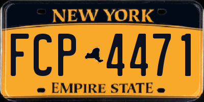 NY license plate FCP4471