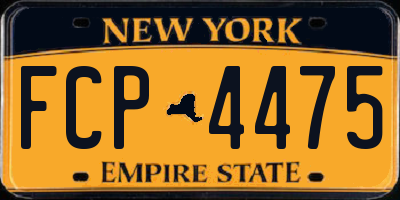 NY license plate FCP4475