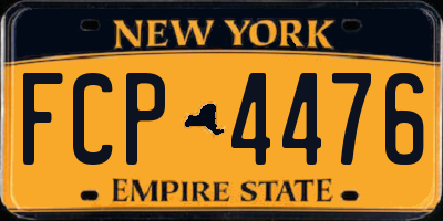 NY license plate FCP4476