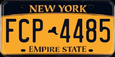 NY license plate FCP4485