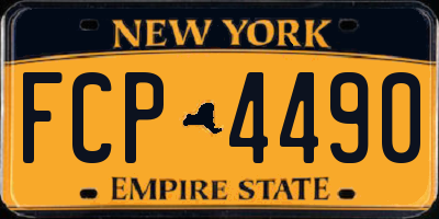 NY license plate FCP4490