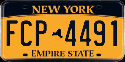 NY license plate FCP4491