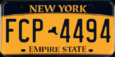 NY license plate FCP4494