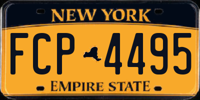NY license plate FCP4495