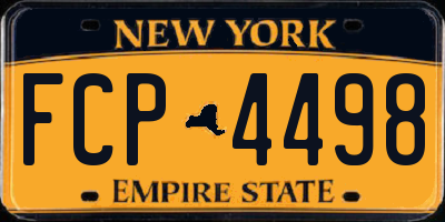 NY license plate FCP4498