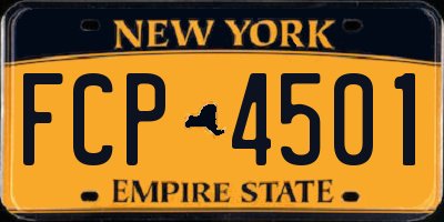 NY license plate FCP4501