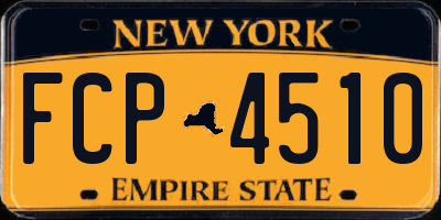 NY license plate FCP4510