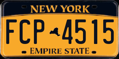 NY license plate FCP4515