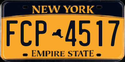 NY license plate FCP4517