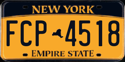 NY license plate FCP4518